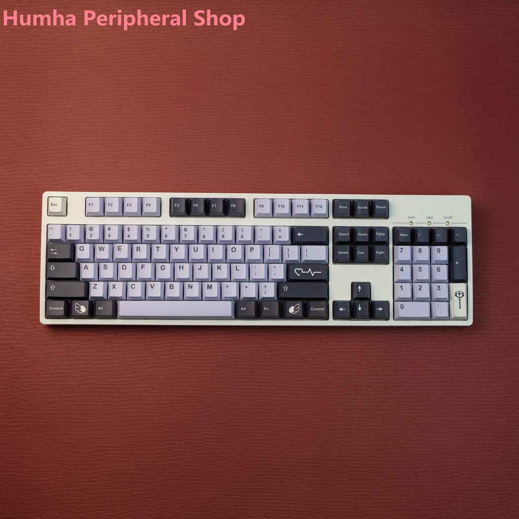Bàn Phím Cơ Humha Tenshi 140 Phím Chất Liệu PBT Nhuộm Màu Xinh Xắn