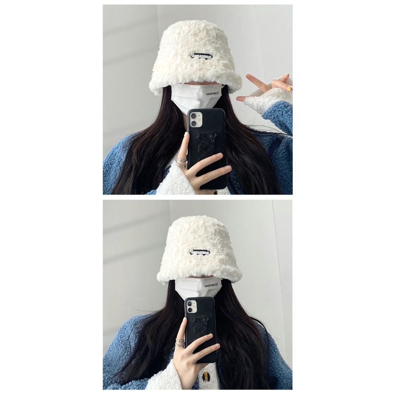 Mũ Bucket Lông Nhung Giữ Ấm Mùa Thu Đông Phong Cách Hàn Quốc Mới 2022 Cho Nữ