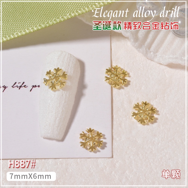Set 3 Charm Giáng Sinh Noel Trang Trí Móng Nail, Nhiều Mẫu Cây Thông, Hộp Quà, Hoa Tuyết, Hươu