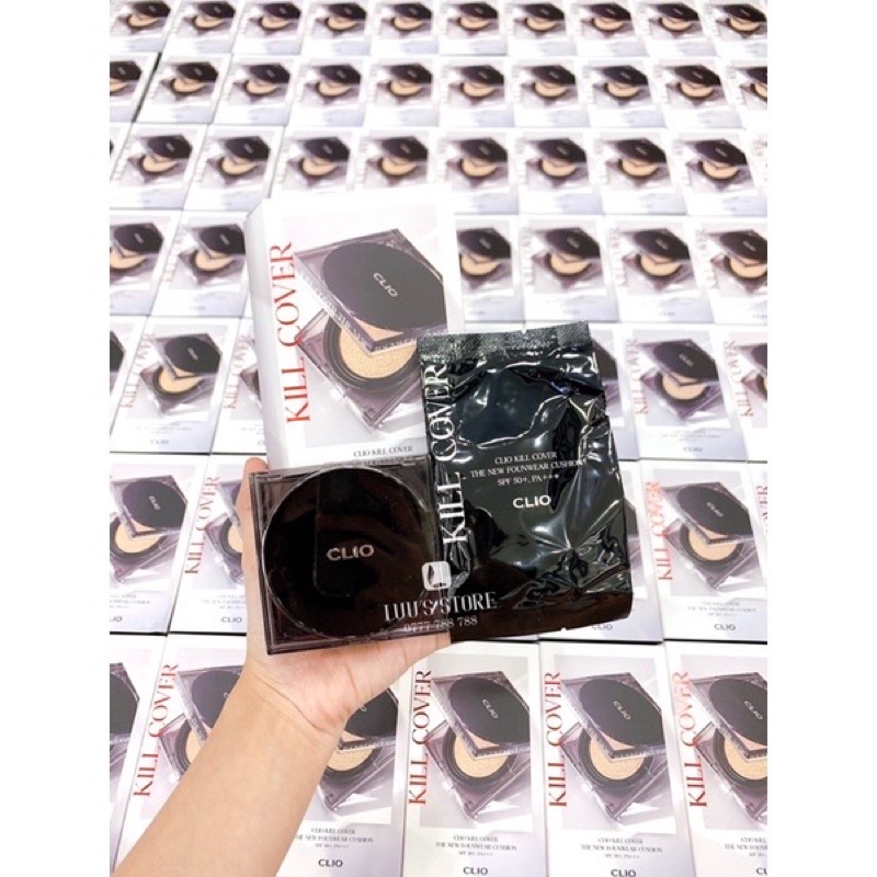 PHẤN NƯỚC CLIO KILL COVER FOUNWEAR CUSHION XP PRIMER SET SPF 50+ PA+++