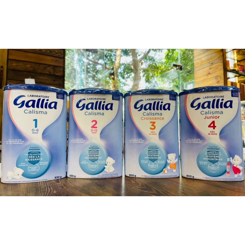 Sữa Gallia Calisma Pháp số 1,2,3,4 hộp 900g