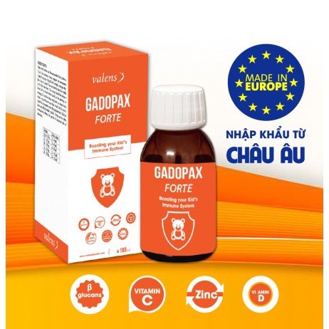 Siro Gadopax Forte 100ml tăng sức đề kháng cho bé, giúp bé ăn ngon ngủ ngon - Thanh Thảo Pharmacy