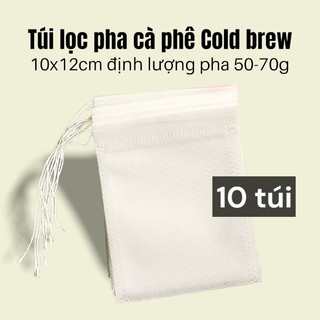 Combo 10 túi lọc ủ cà phê cold brew 10x12cm - tbcafe