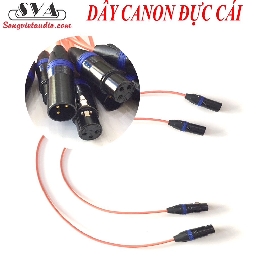 Dây CANON đực cái - cáp âm thanh dây tín hiệu canon ra canon loại đẹp - CẶP
