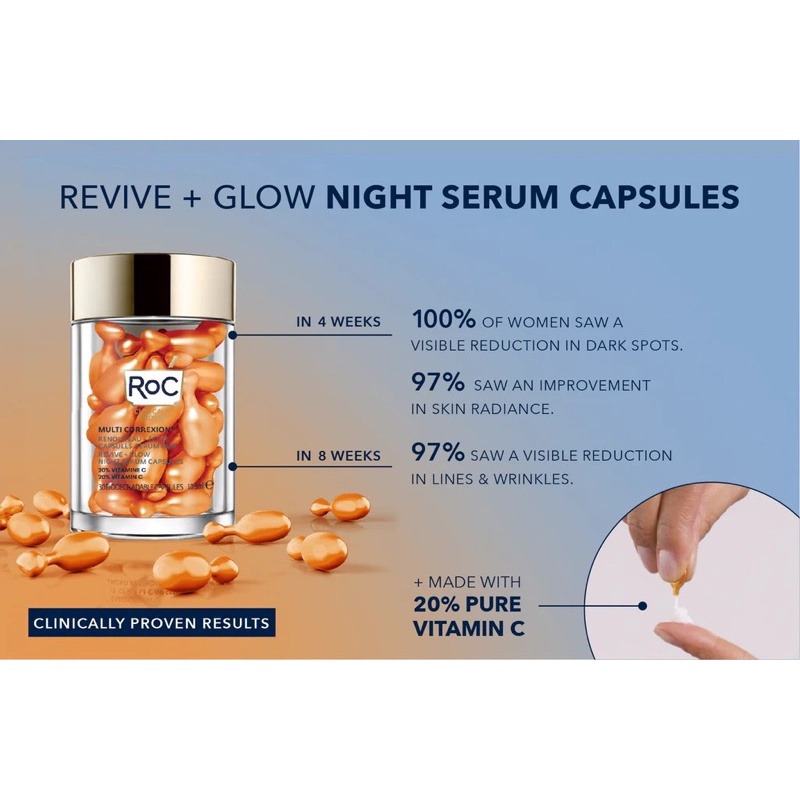 [NEW] Tinh chất dạng viên làm sáng da RoC Multi Correxion Revive + Glow