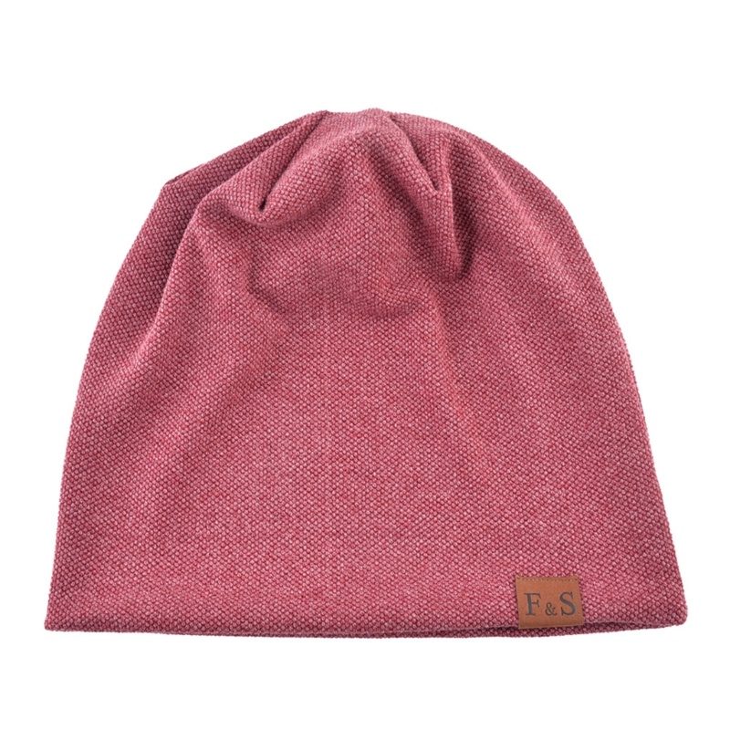 Mũ Beanie Dệt Kim Mềm Mại Màu Trơn Giữ Ấm Mùa Đông Dành Cho Nam Nữ