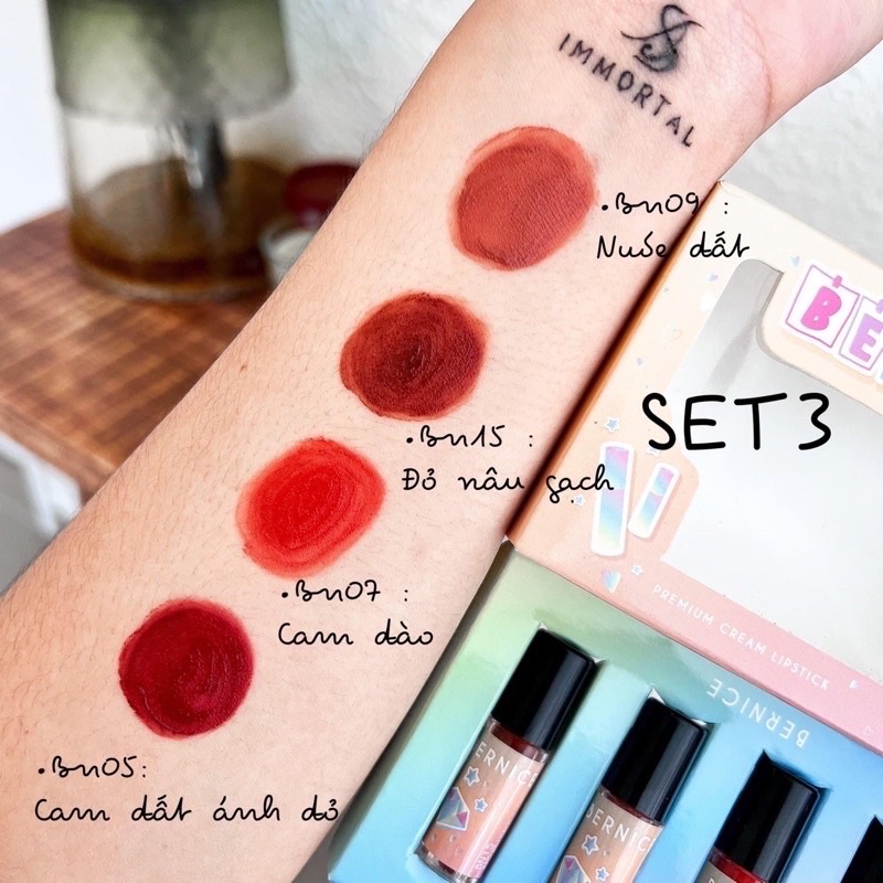 SON KEM LÌ BERNICE MINI HÀNG CHÍNH HÃNG 100%