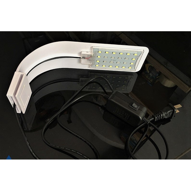 Đèn LED đổi màu M280 kẹp thành hồ cá thủy sinh LED Clip light đèn 3 màu