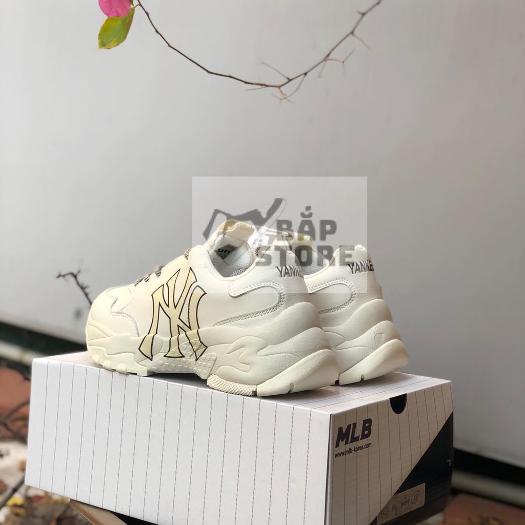 Giày thế thao Sneakers nam nữ, 𝐌𝐋𝐁 NY vàng MLB Các Mẫu Nam/Nữ bản in 3d Da Bò Đế Cao Siêu Hot