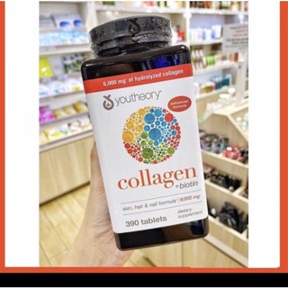 Viên uống Collagen Youtheory 390v -Bổ xung collagen,đẹp da.