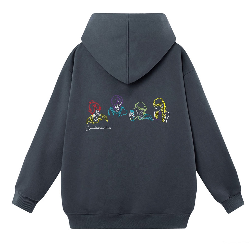 Áo khoác nỉ chui SAM CLO nam nữ có mũ tay dài thu đông freesize dáng Unisex HOODIE SADBOIZVIBES