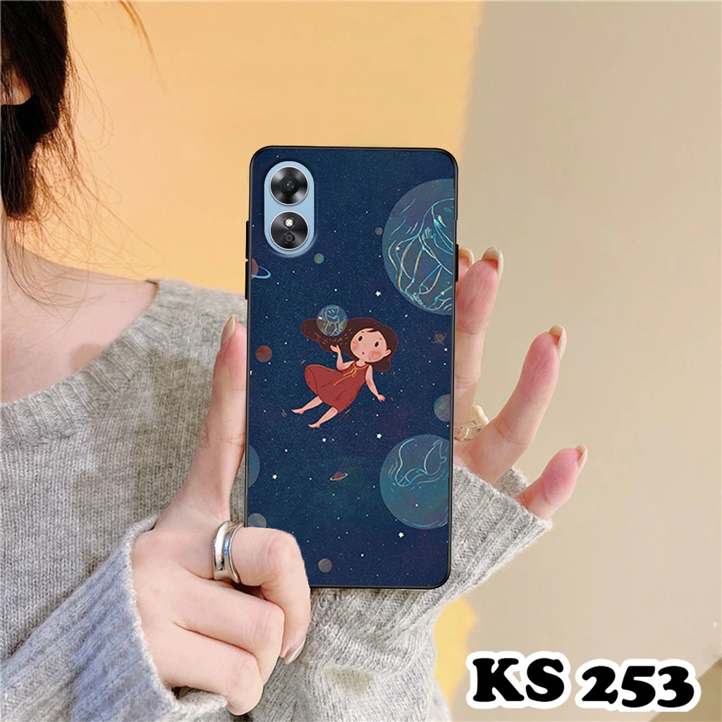 Ốp lưng Oppo A17 - A17k in hình bé gái dễ thương - Chất liệu TPU cao cấp