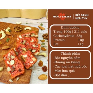 Bánh BISCOTTI Healthy vị dâu tây - hỗ trợ giảm cân, tốt cho sức khoẻ (túi 100g)