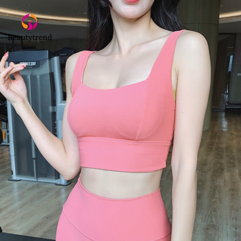 [Beautytrend] [Cố Định Cúp Ngực Thể Thao Áo Ngực Thể Thao Chống Sốc Chắc Chắn Dành Cho Nữ Chạy Bộ Tập Yoga