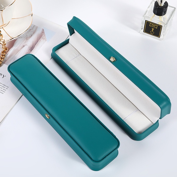 Hộp dây chuyền vòng cổ dài - Hộp đựng trang sức bọc da PU cao cấp kiểu nắp gập