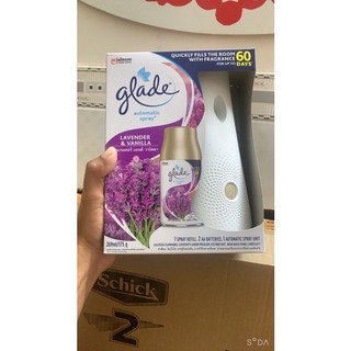 Máy xịt thơm phòng GLADE hương Lavender mẫu mới