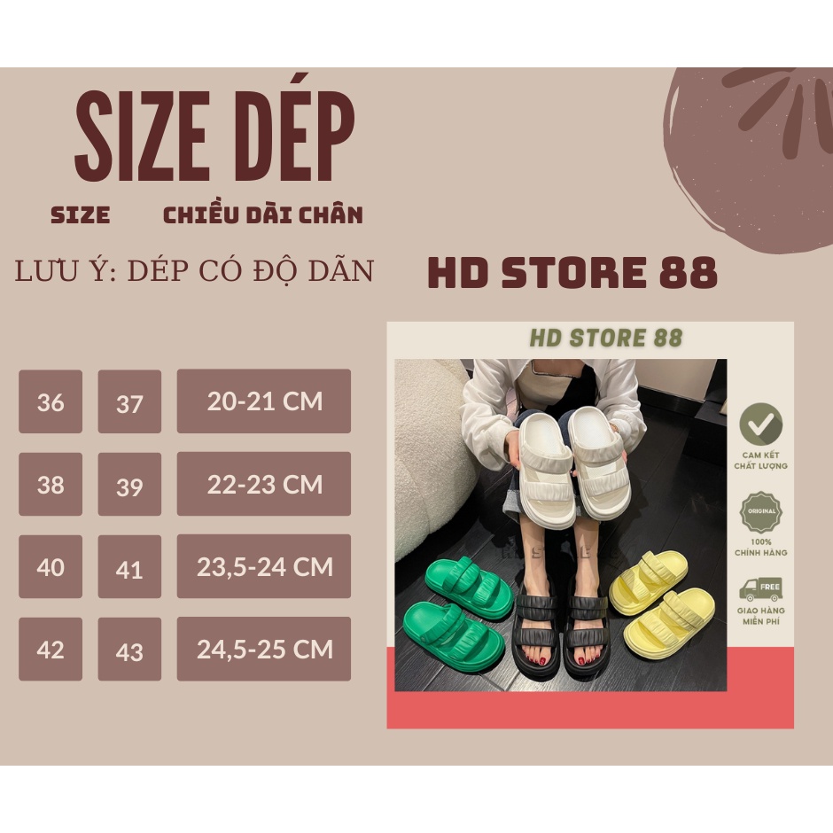 Dép Sandal nữdép quai hậu nữ đi học siêu kute. 2022 đế cao 5cm HD STORE 88 -  DÉP êm chân(TẶNG KÈM STICKER)