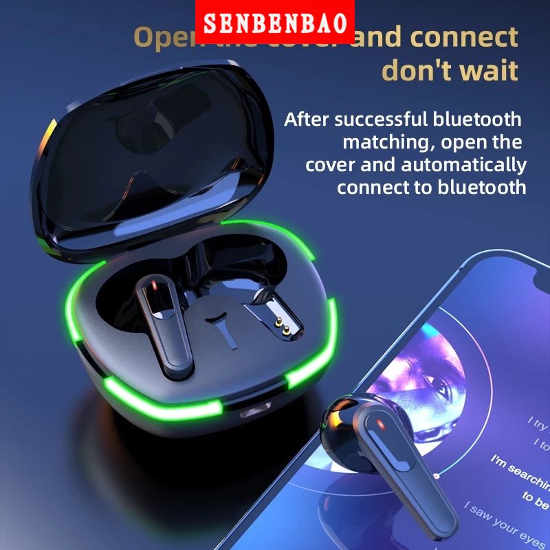 Tai Nghe Nhét Tai Bluetooth 5.1 Không Dây / Điều Khiển Cảm Ứng Kèm Mic senbenbao TWS PRO 60