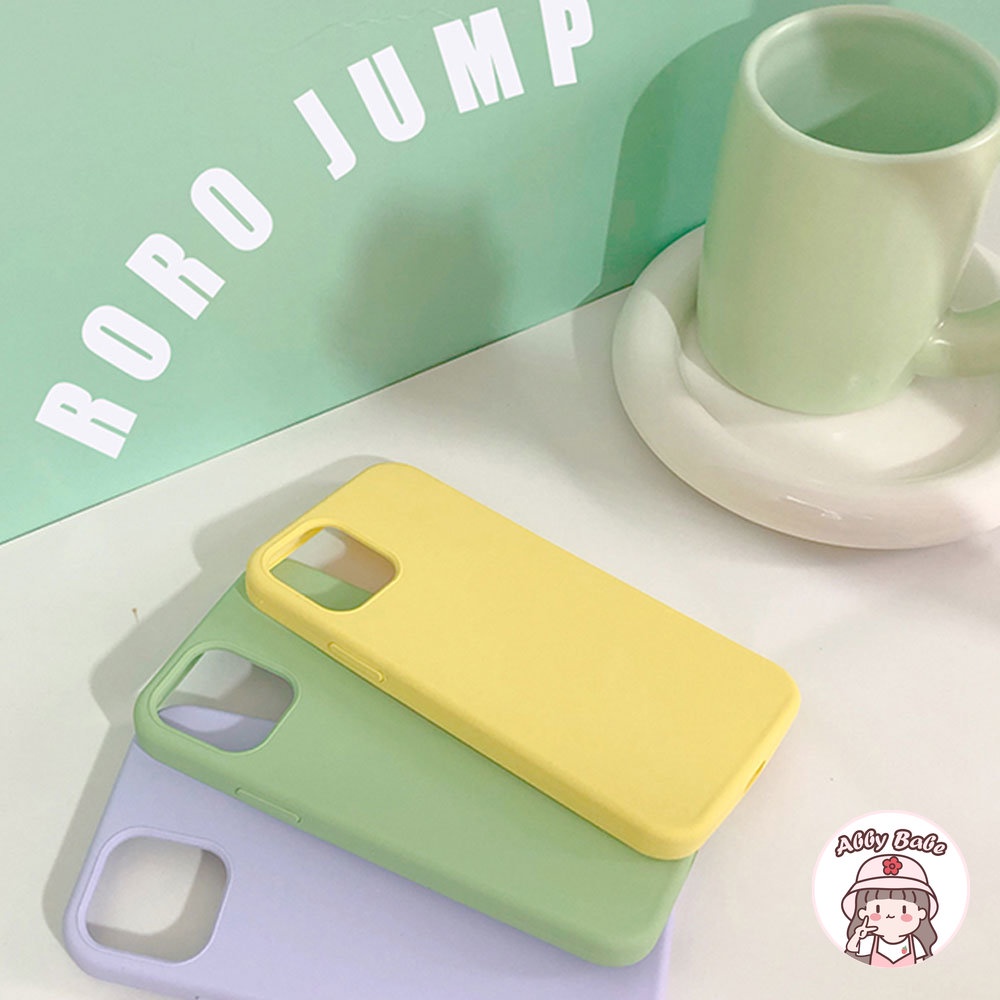 Ốp Điện Thoại Silicon TPU Mềm Mỏng Chống Va Đập Màu Kẹo Cho IPhone 14 Pro Max 11 7Plus 13 12 11 Pro Max X XS XR