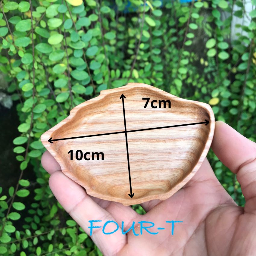Khay Gỗ Mini Hình Lá, Tim, Mây Dễ Thương