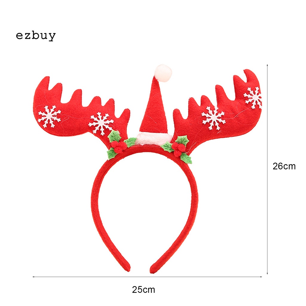 Ezbuy Băng Đô Cài Tóc Co Giãn Gọn Nhẹ Hình Bông Tuyết Hoạt Hình Giáng Sinh Trang Trí Lễ Hội