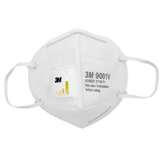 Khẩu trang 3M 9001V cao cấp,có van thở,kháng khuẩn,chống bụi siêu mịn PM2.5,theo tiêu chuẩn : AS/NZS P2, EN 143:200