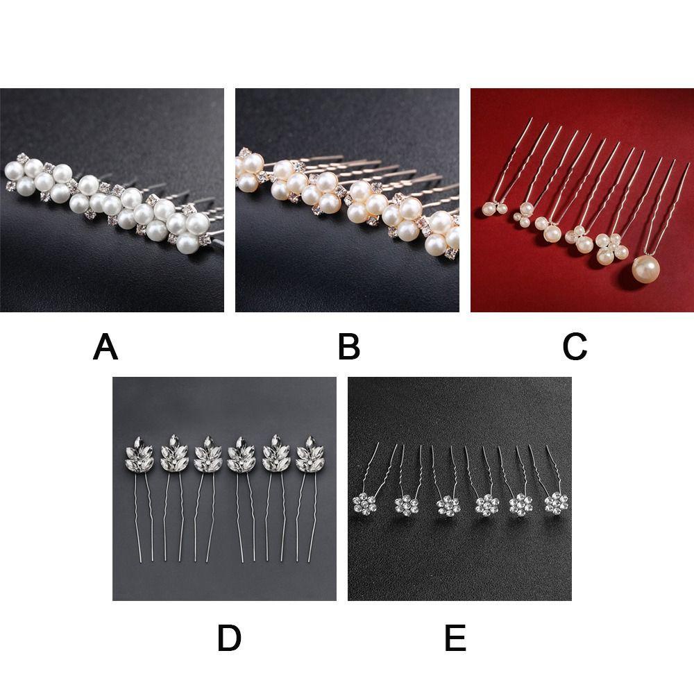 Trâm Cài Tóc Hình Hoa Phong Cách KAREN|Trâm Cài Tóc Hình Chữ U Cho Cô Dâu