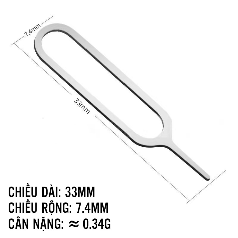 Que chọc sim cho các dòng máy 6s/6splus/7/7plus/8/8plus/x/xr/xs/11/12/13//14/pro/max/plus/promax - Awifi A1-2 | BigBuy360 - bigbuy360.vn