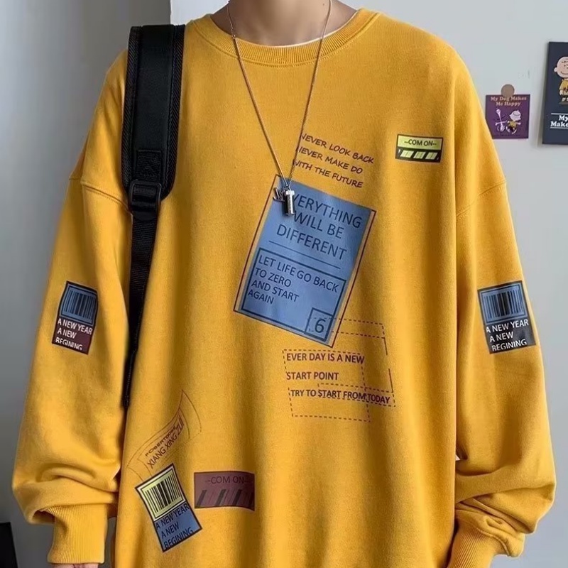 Áo hoodie Dài Tay In Chữ Phong Cách Hàn Quốc Dành Cho Nam