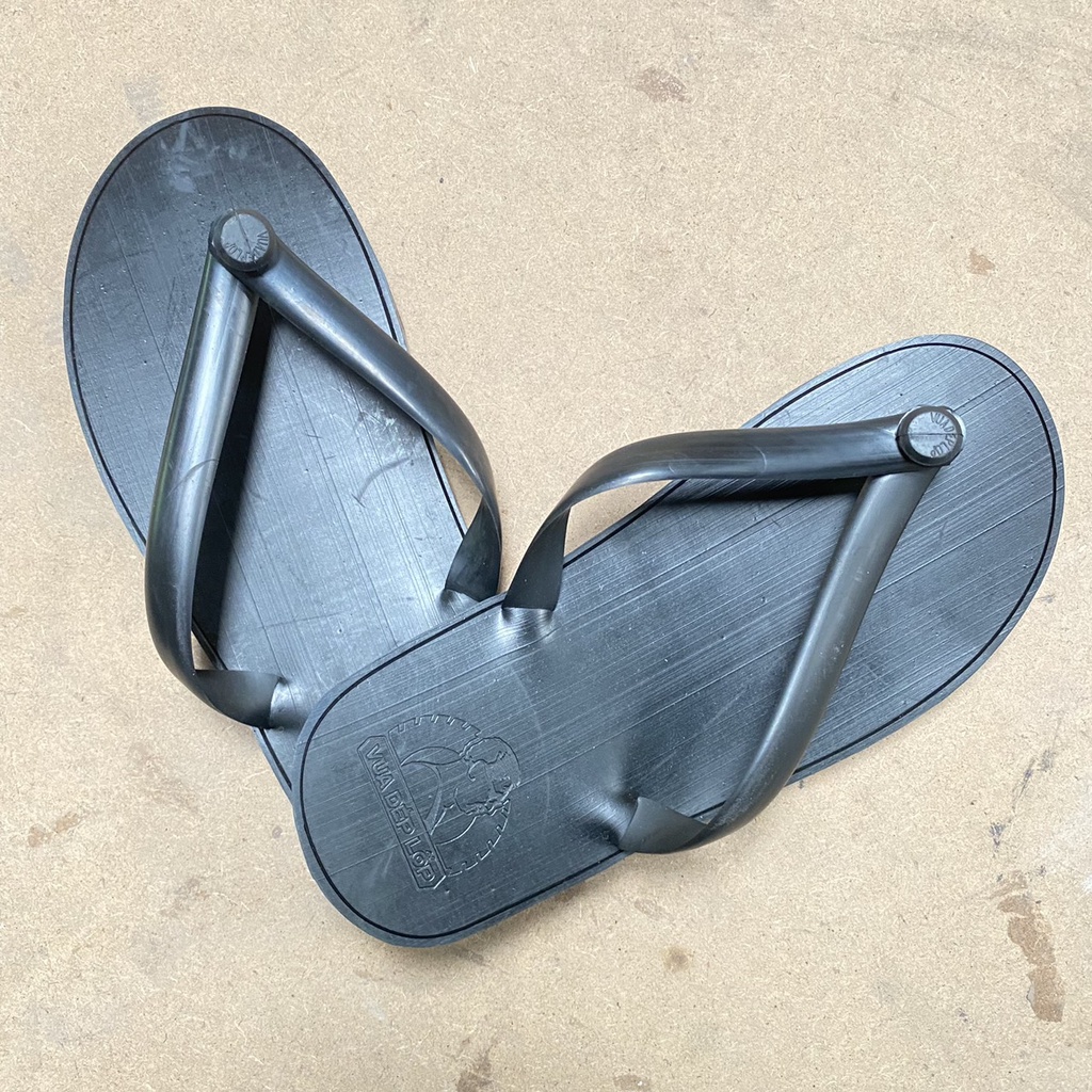 Dép cao su nam tông quai núm, dép lốp cao cấp nam nữ đế cao thương hiệu deplop_official