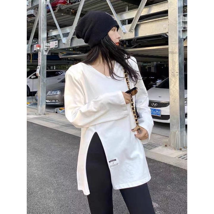 NRVP Áo Thun Nữ Dài Tay Dáng Rộng Phong Cách Hàn Quốc Thời Trang Mới 2023