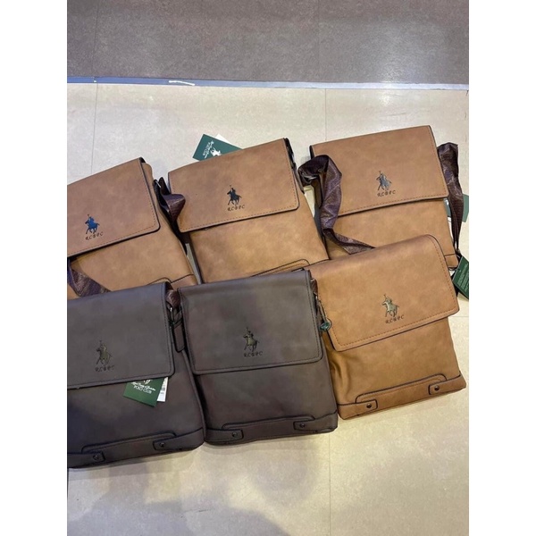 Túi da đeo chéo Polo Club Us sale 70% pick Malay
