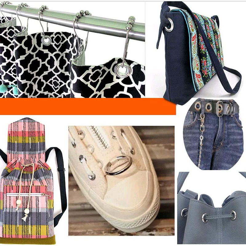 Set 100 Vòng Đệm 10mm Chuyên Dụng Cho Vật Liệu Da / Tarpaulin