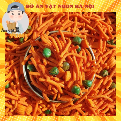 Đồ ăn vặt bim que tăm đậu hà lan 500g ăn vặt ngon không cay vị mặn nhẹ giòn ngon hấp dẫn giá rẻ