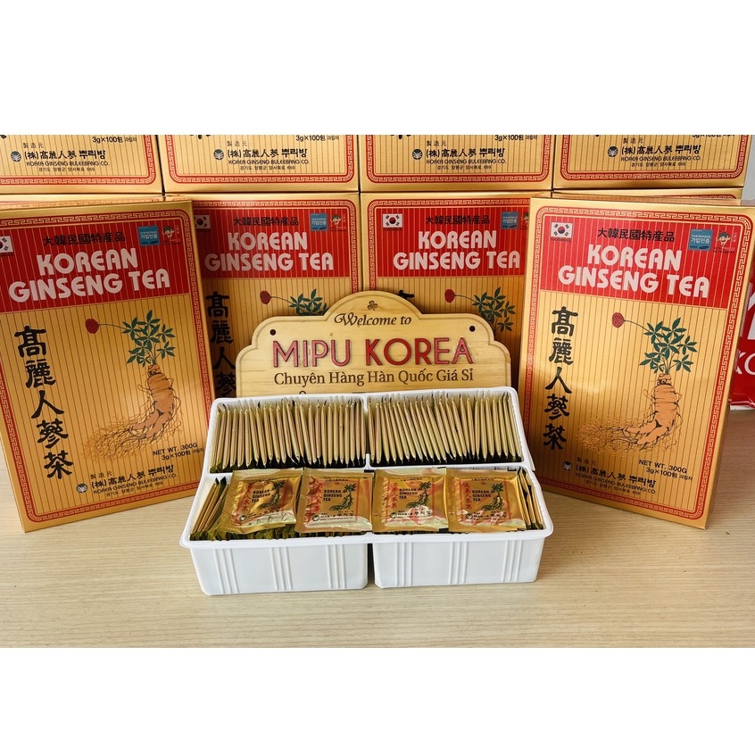 Trà Hồng Sâm Hàn Quốc Buleebang Hộp 300g (100 gói x 3g)