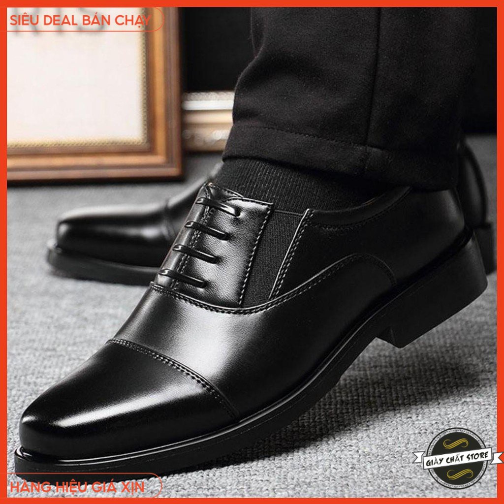Giày Nam Công Sở Lịch Lãm Kiểu Dáng Giả Dây Cột Phù Hợp Mọi Lứa Tuổi size 39 đến 43 SQOTH(ĐÓNG HỘP)