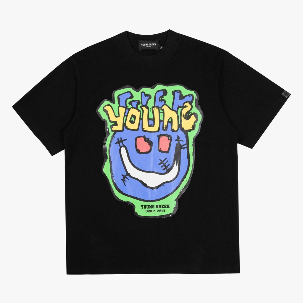 Áo Thun Young Green  FACE 'MARCUS' Tee chất liệu 100% Thun Cotton vải 250gsm