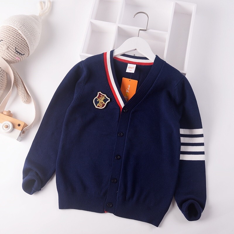 ÁO KHOÁC LEN CARDIGAN SIZE ĐẠI 3 MÀU CHO BÉ ĐẾN 60kg