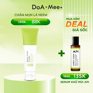 Chấm mụn thảo mộc MEE NATURAL - Kem chấm mụn hỗ trợ giảm mụn, mờ thâm Neem Acne Cream 20ml