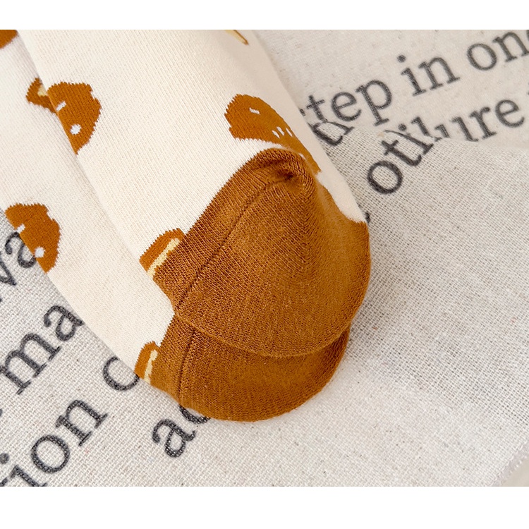 Vớ Nữ In Họa Tiết Gấu Hoạt Hình Dễ Thương D136