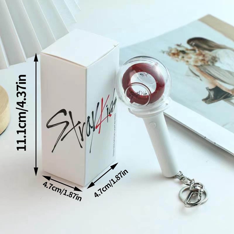 Kpop Stray Kids Keychain Lightstick Concert Glow Light Stick Pendant Bag Accessory Fans Collection