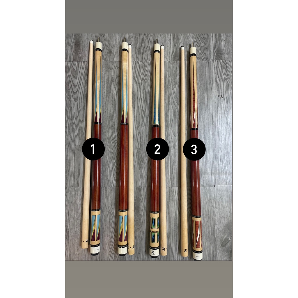 Cơ Bida Líp ADAM II- Răng Inox[Tặng bao cơ 2 ống & Bao Tay]