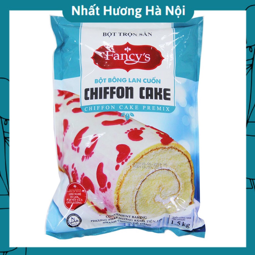 Bột Bánh Bông Lan Cuốn Chiffon Cake 1.5kg