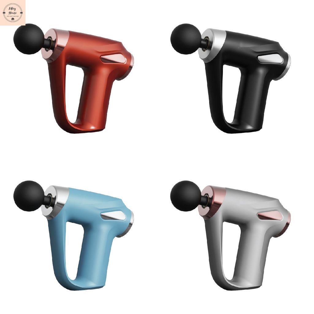Máy massage mini 4 đầu 6 cấp độ, máy mat xa mini nhỏ gọn trị liệu đau mỏi vai gáy, giảm đau mỏi hiệu quả