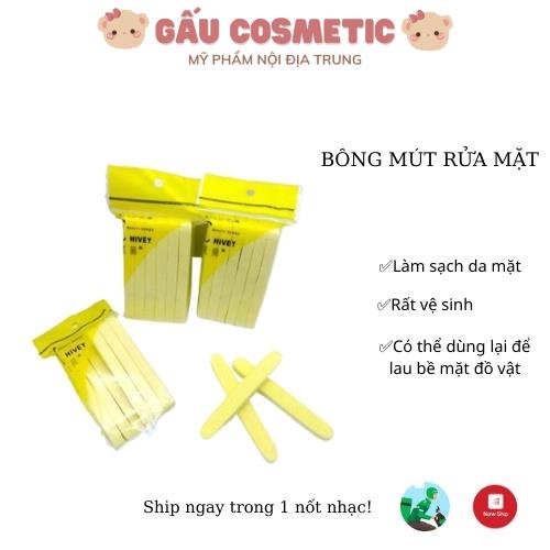 Bông Mút Bọt, Biển Bông Nở Rửa Mặt 12 Miếng Chivey Nhật Bản
