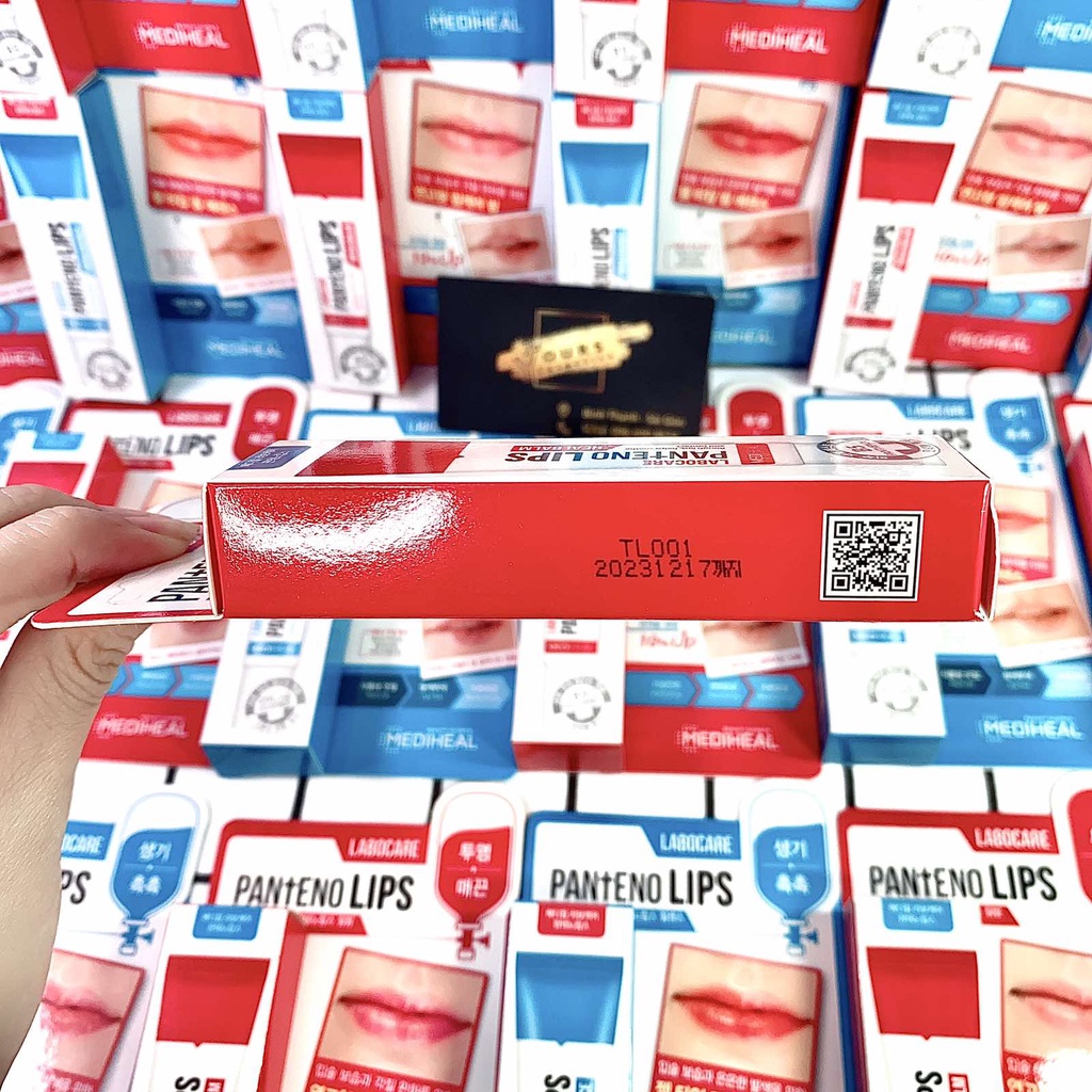 Son Dưỡng Giảm Thâm Môi Mediheal Labocare Pantenolips Đỏ Healbalm 10ml - Date T12/2023