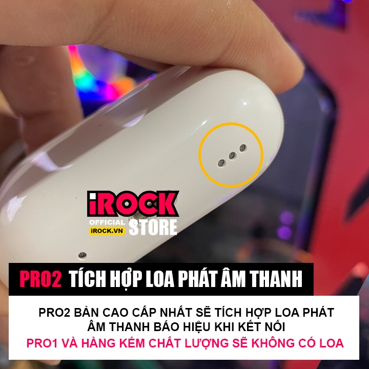 iRock Pro JL 8H - Màng Loa Titan 14.2 - Tai Nghe Bluetooth Sạc Không Dây