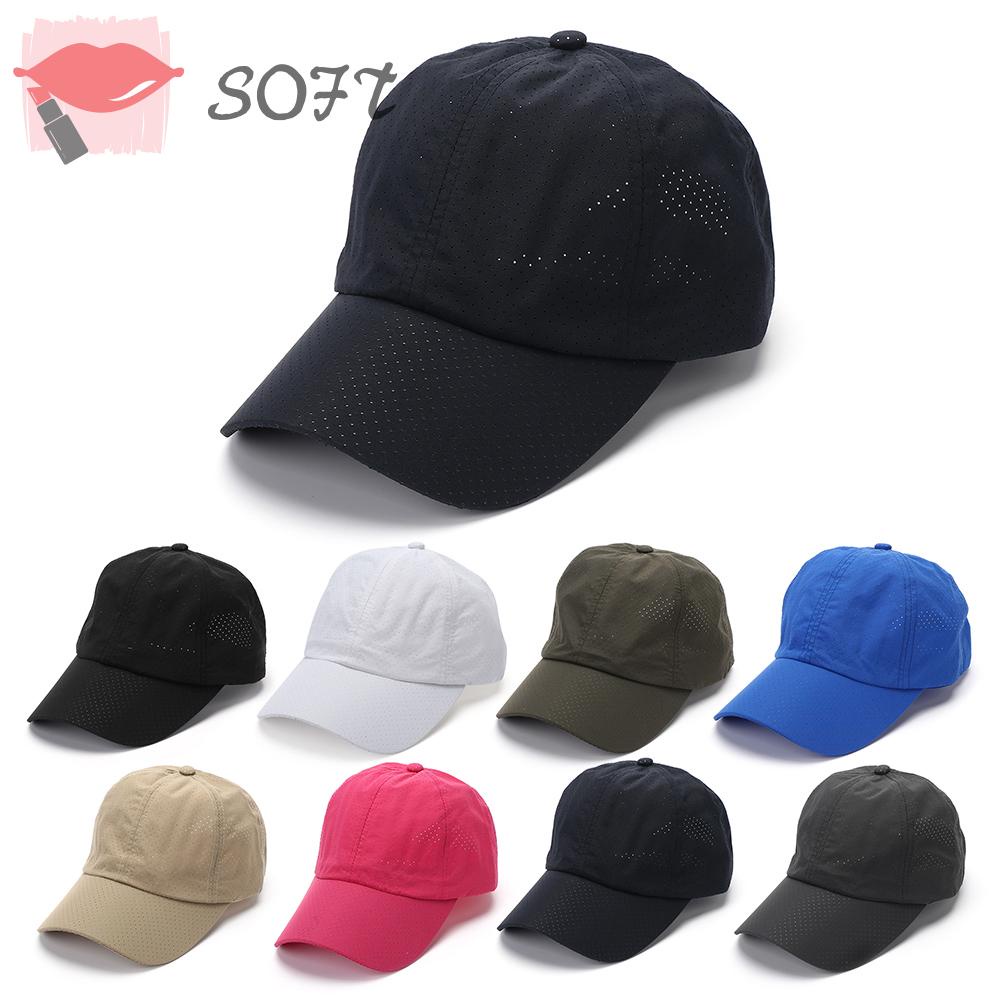 (Hàng Mới Về) Mũ Lưỡi Trai Phối Lưới Siêu Nhẹ Thoáng Khí Nhanh Khô Cho Nam Nữ