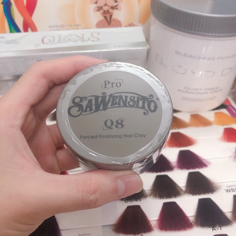 Sáp Vuốt Tóc Nam Hair Clay SAWENSITO Q8 Giữ Nếp Tóc