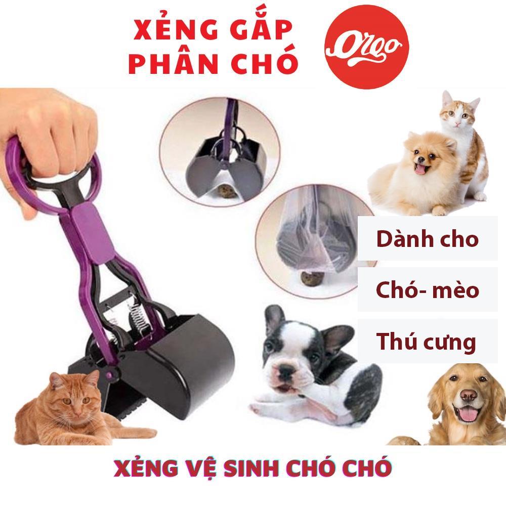 Xẻng gắp phân chó ORGO có cán hốt kít chó tiện dụng sạch sẽ 28cm (chọn màu)